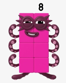 Learningblocks Wiki - Numberblocks Eight, HD Png Download, Transparent PNG