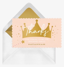 Logo - Princess Birthday Thank You Cards, HD Png Download, Transparent PNG