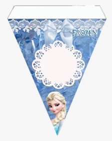 Guirnalda Fiesta Frozen - Banderines De Cumpleaños Frozen Elsa, HD Png Download, Transparent PNG