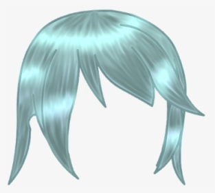 Gacha Front Teal Hair Cute Freetoedit Png Gacha Front Hair Transparent Png Transparent Png Image Pngitem