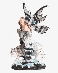 White Tiger Fairy Statue, HD Png Download, Transparent PNG