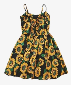 #dress #niche #tumblr #aesthetic #sunflower #freetoedit - Day Dress, HD Png Download, Transparent PNG
