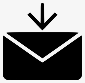 Mail Envelope Receive Arrow Down - Icon, HD Png Download, Transparent PNG