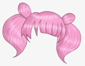 #gacha #hair #pigtails #twintails #twinbuns #gachalife - Illustration, HD Png Download, Transparent PNG