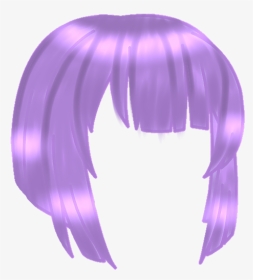 #purple #gacha #cute #short #hair #straight #freetoedit - Illustration, HD Png Download, Transparent PNG