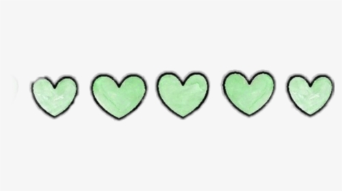 #ftestickers #hearts #green #greenhearts #overlays - Heart, HD Png Download, Transparent PNG