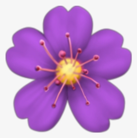 Purple Flower Emoji Png, Transparent Png, Transparent PNG