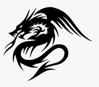 Dragon Tribal Tattoo Png, Transparent Png, Transparent PNG