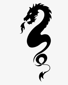 Tribal Dragon Tattoos, Png Download - Dragon Stencil Free, Transparent Png, Transparent PNG