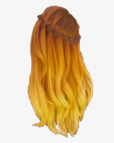 #blonde #hair #wig #rearview - Purple Hair Color Transparent, HD Png Download, Transparent PNG