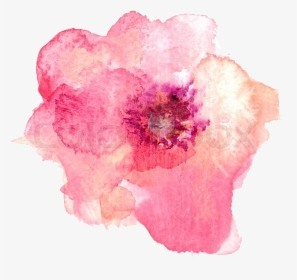 Pink Watercolor Background Flower , Png Download - Pink Watercolor Background Flower, Transparent Png, Transparent PNG