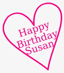 Happy Birthday Susan Clip Art, HD Png Download, Transparent PNG