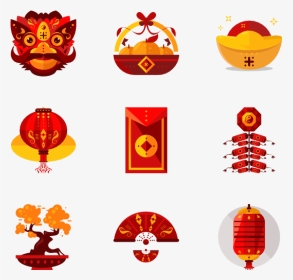 8 Best Icon Packs From Flaticon - Chinese New Year Icon, HD Png Download, Transparent PNG