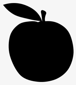Black Apple Clip Art At Clker - Green Apple Drawing Png, Transparent Png, Transparent PNG