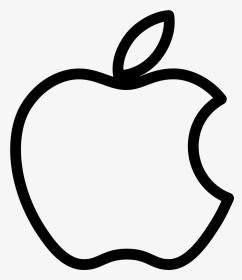 Clipart Official White Apple Logo Black And White - Black And White Apple Clipart, HD Png Download, Transparent PNG
