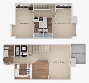 - 5 Townhome - Floor Plan, HD Png Download, Transparent PNG