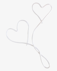 #white #heart #wire #cherryatelier #freetoedit - Heart, HD Png Download, Transparent PNG