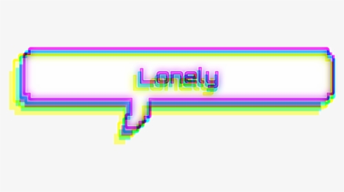 #lonely #glitch #speechbubble #bubble #textbubble #kpop - Parallel, HD Png Download, Transparent PNG