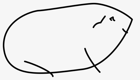 Guinea Pig Sketch, HD Png Download, Transparent PNG