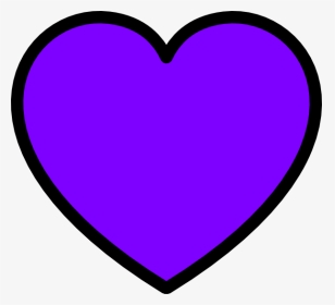 Clip Art Black And White Download Heart Clip Art At - Purple Heart Clipart, HD Png Download, Transparent PNG