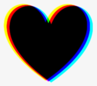 #freetoedit #black #glitch #heart - Heart, HD Png Download, Transparent PNG
