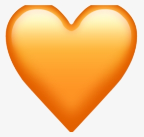 Sparkle Clipart Iphone Emojis - Emoji De Corazon Naranja, HD Png Download, Transparent PNG