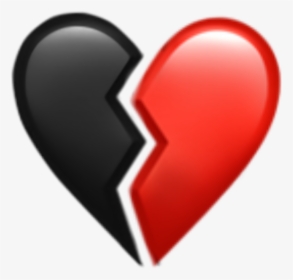 #freetoedit #broken #heart #brokenheart #red #black - Heart, HD Png Download, Transparent PNG