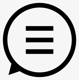 Chat Message Circular Speech Bubble - Icon Privacy Png, Transparent Png, Transparent PNG