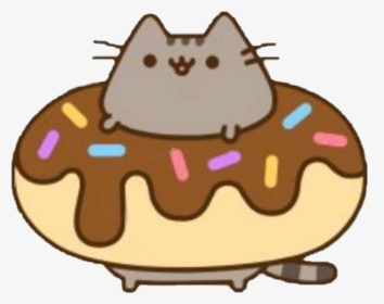 ##freetoedit #cat #pusheen #pusheencat #pusheenthecat - Pusheen Cat In A Donut, HD Png Download, Transparent PNG