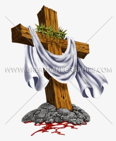 Catholic Clipart Of The Crown Of Thorns And Cross Clip - Cross With Thorns, HD Png Download, Transparent PNG