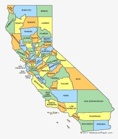 California County Map, HD Png Download, Transparent PNG