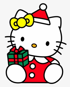 Hello Kitty Clipart Birthday Clipartmonk Free Clip - Hello Kitty Christmas Clipart, HD Png Download, Transparent PNG