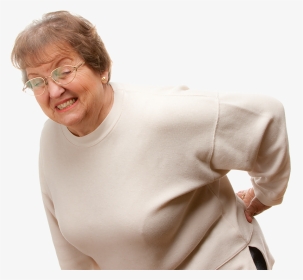 Lady With Back Pain - Back Pain Old Lady, HD Png Download, Transparent PNG
