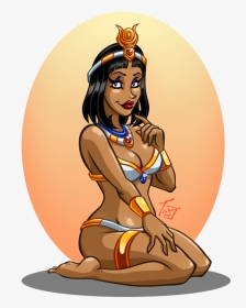 Egyptian Zahra13 - Egyptian Pin Up Girl, HD Png Download, Transparent PNG