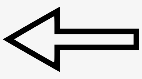 Left Arrow - Arrow Pointing Left White Background, HD Png Download, Transparent PNG