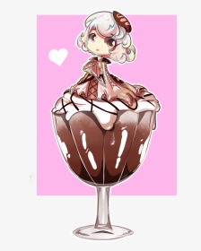 Anime Girl With Mocha Frappuccino, HD Png Download, Transparent PNG