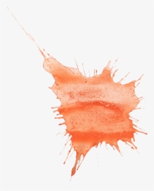 Orange Watercolor Line Png, Transparent Png, Transparent PNG