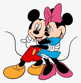 Mickey And Minnie Mouse Hugging, HD Png Download, Transparent PNG