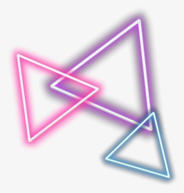 #triangles #neon #pink #purple #blue #glowing #freetoedit - Triangle Png Picsart, Transparent Png, Transparent PNG