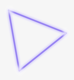 #freetoedit #neon #triangle #purple #glow #frame #border - Triangle, HD Png Download, Transparent PNG