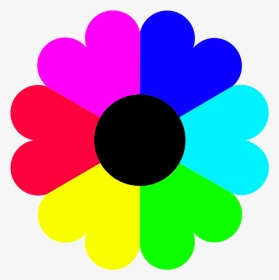 Clip Art Colour Clipart Images - Colorful Flower Clipart, HD Png Download, Transparent PNG