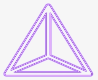 #lines #geometry #neon #glow #neoneffect #triangleart - Triangle, HD Png Download, Transparent PNG