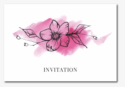 Floral Wedding Invitation   Class Lazyload Lazyload - Cherry Blossom, HD Png Download, Transparent PNG