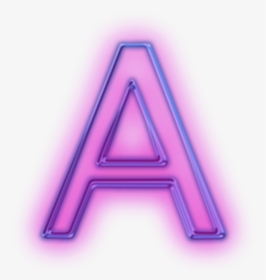 #tumblr #a #neon #mor #purple #hologram - Neon Purple Letters Png, Transparent Png, Transparent PNG