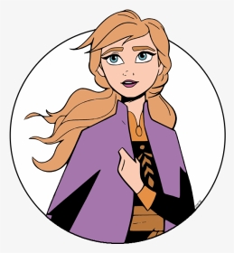 Frozen 2 Anna Coloring Pages, HD Png Download, Transparent PNG
