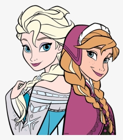Anna And Elsa Clipart - Elsa And Anna Frozen Clipart, HD Png Download, Transparent PNG