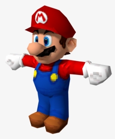 Download Zip Archive - Mario 64 Mario Model, HD Png Download, Transparent PNG