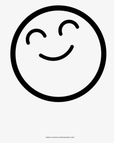 Happy Coloring Page - Smiley, HD Png Download, Transparent PNG