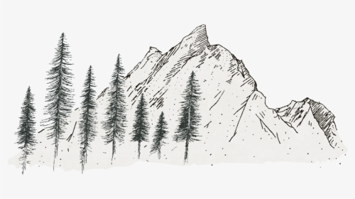Full Mountain-01 - Sketch, HD Png Download, Transparent PNG
