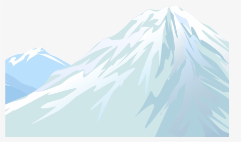 Winter Snowy Mountain Transparent Png Clip Art Image - Summit, Png Download, Transparent PNG